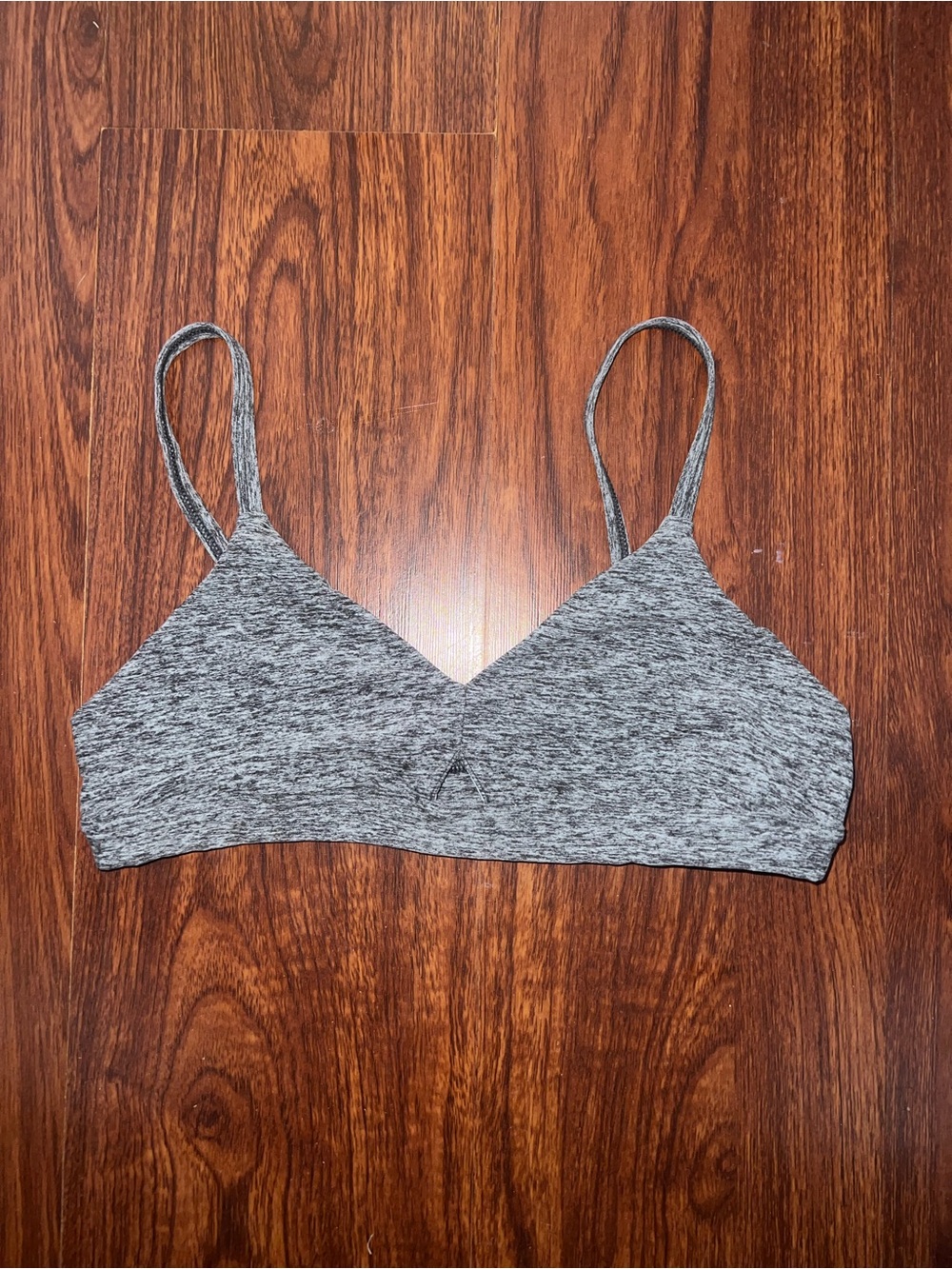 ALO Yoga Gray Melange Bralette - Soft Stretch Support